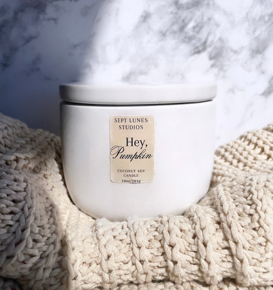 Hey Pumpkin Coconut Soy Wax Candle | Fall Collection