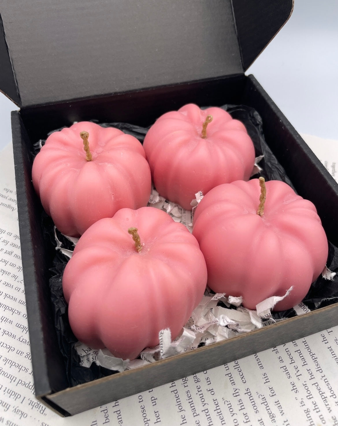 Mini Pink Pumpkin Set | Fall Candles