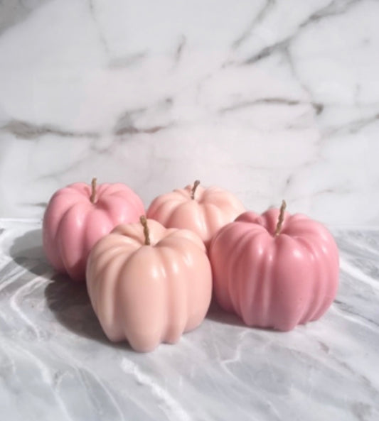 Mini Pink Pumpkin Set | Fall Candles